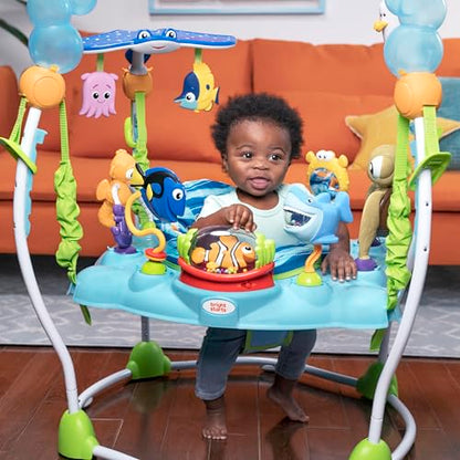 Bright Starts, Disney Baby, Finding Nemo Sea of Activities Jumper, Activity Centre with 13 Activities, Lights, Music and Ocean Sounds, Adjustable Height, 360° Rotation, Ages 6 Months +