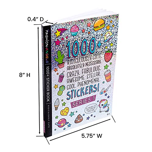 Fashion Angels 1000+ Ridiculously Cute Stickers for Kids - Fun Craft Stickers for Scrapbooks, Planners, Gifts and Rewards, 40-Page Sticker Book for Kids Ages 6+ and Up