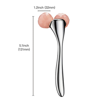 Tekson Faical Roller Massager, 3D Metal Face Massage Tool for Reduce Puffiness, Remove Eye Wrinkles, Face Lift, Increase Firmness, Anti-Aging, Skin Tightening (Zinc Alloy)