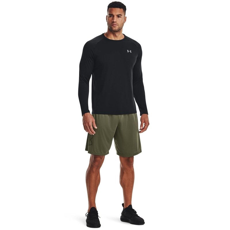 Under Armour Men's Tech Graphic 10" Shorts, (390) Marine OD Green / / Black, X-Large