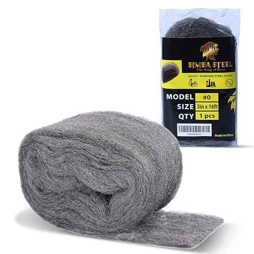 Wool for Mice Control - 1 Pack 3" x 16Ft Steel Wool, Hole and Gap Filler, Protect Home & Garage, Pipeline, Vent, Keep Mice Away 1pc 3x16ft