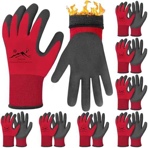 Winter Work Gloves Thermal Insulated Work Gloves Freezer Gloves Waterproof Foam Latex Coated Gloves for Men Women