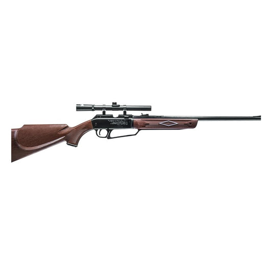 Daisy Powerline 880 Multi-Pump Pneumatic Air Rifle Kit with 4x15 Scope - .177 Caliber BB or Pellet Gun, 800 FPS.