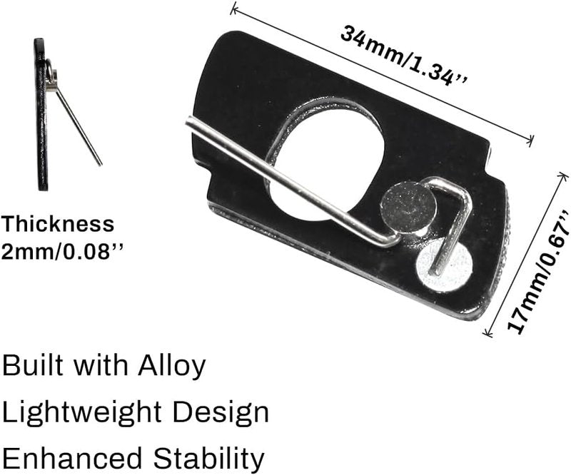 DEERACE 6-Pack Arrow Rest for Recurve Bow - Adhesive Back Targeting Accessory for Right/Left Hand