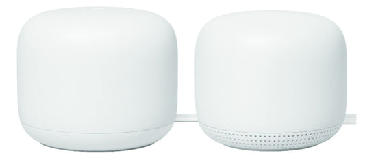 Google Nest Wifi - AC2200 (2nd Generation) Router and Add On Access Point Mesh Wi-Fi System (2-Pack, Snow)