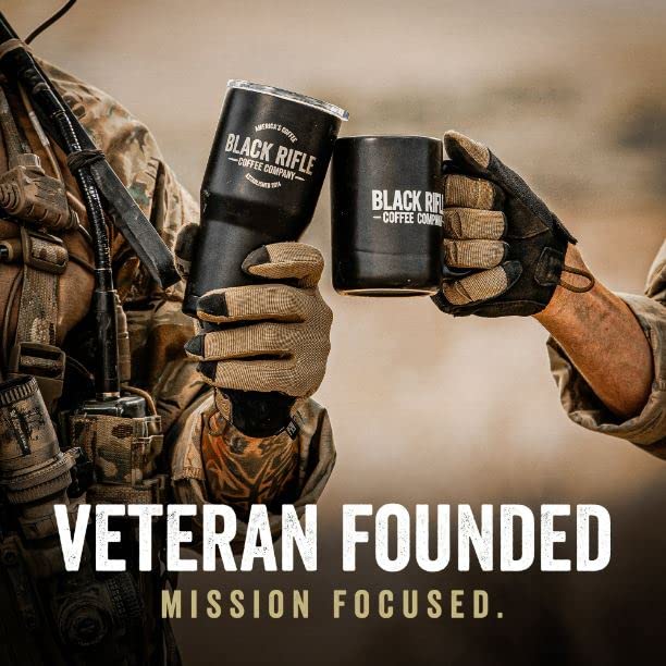 Black Rifle Coffee Company Ground Coffee Dark Roast - Roasted Blend Made from Pure Arabica Beans - Colombian & Brazilian Beans - Veteran Founded & American Made (Tactisquatch, 18oz Bag)