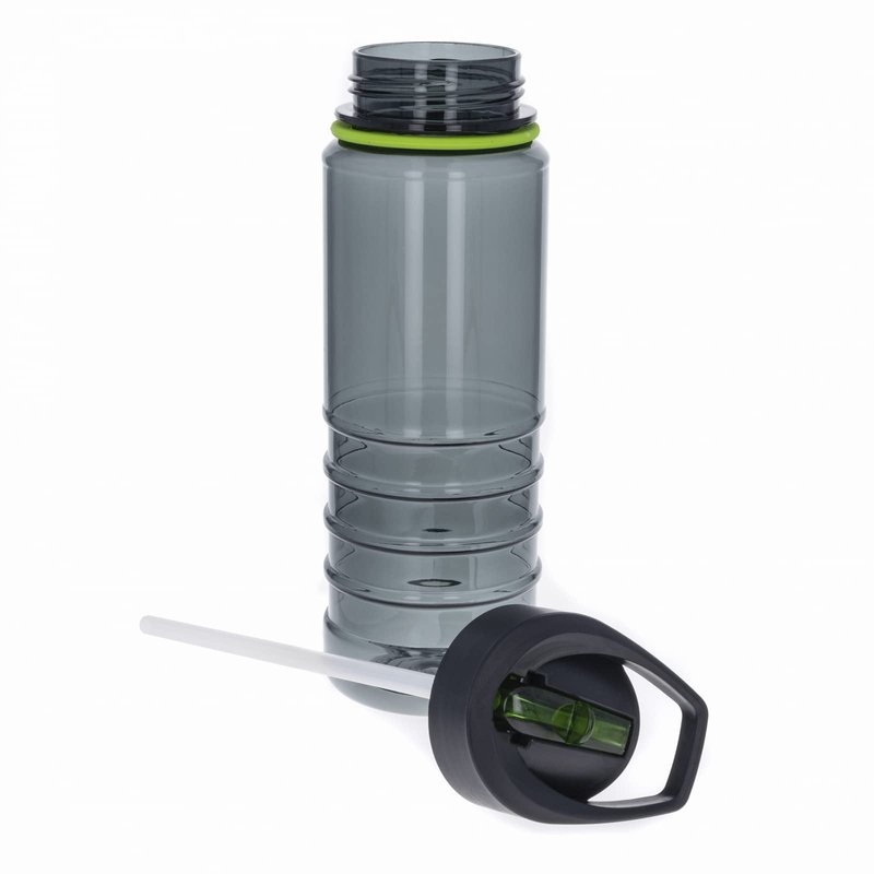 ASR Outdoor 25oz Tritan Flip Top Cap Water Bottle with Straw Smoke Grey
