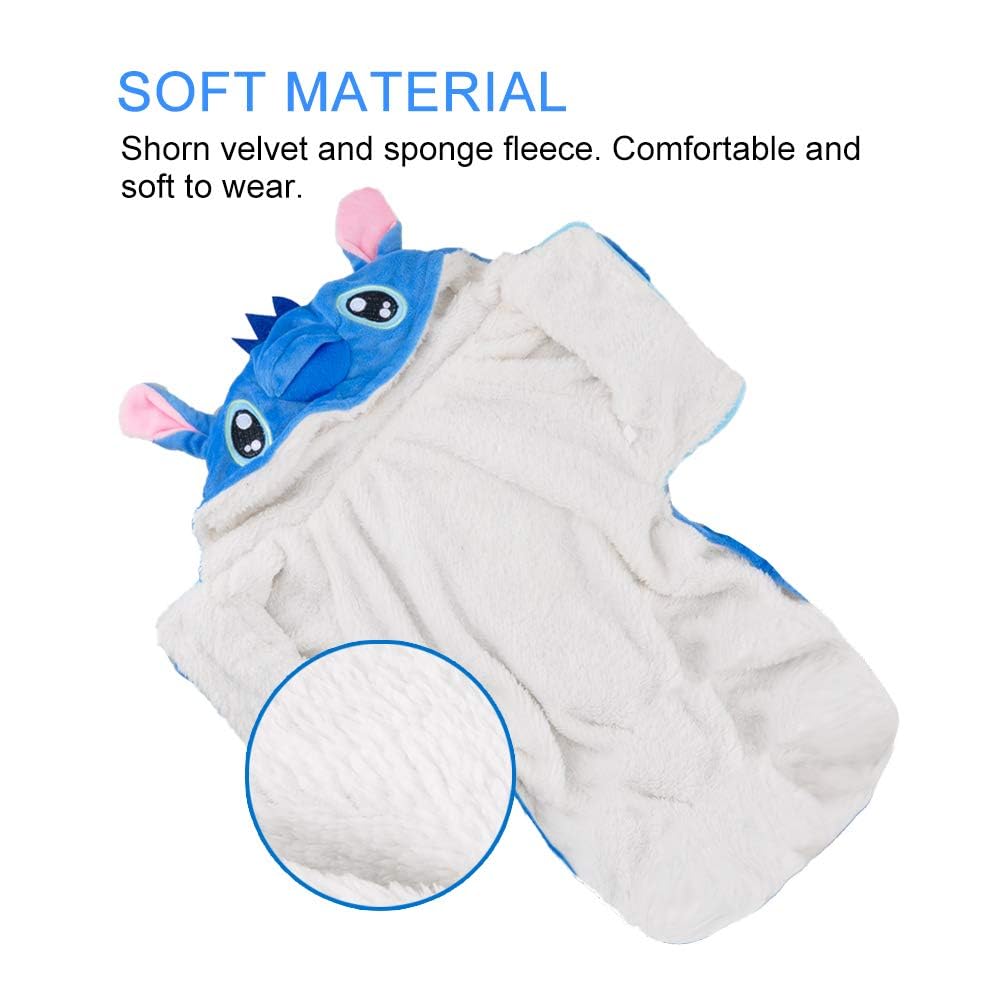 Gimilife Dog Hoodie - Halloween & Xmas Pajamas Outfit, Pet Coat - Cartoon Costumes for Small, Medium & Large Dogs & Cats - 3XL