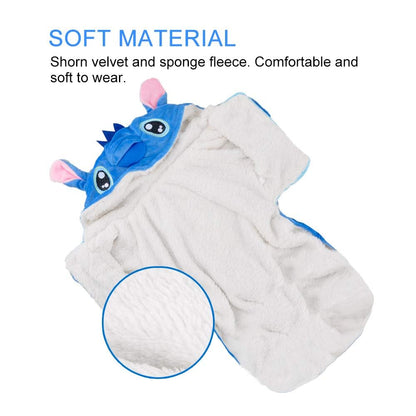 Gimilife Dog Hoodie - Halloween & Xmas Pajamas Outfit, Pet Coat - Cartoon Costumes for Small, Medium & Large Dogs & Cats - 3XL