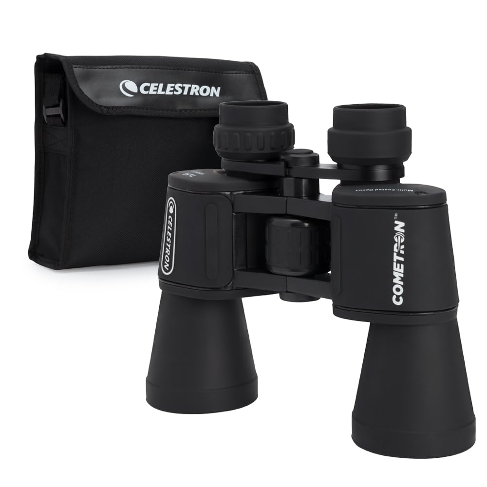 Celestron - Cometron 7x50 Astronomy Binoculars – Entry-Level for Stargazing and Comet Watching – Large 50mm Objective Lenses – Wide 6.6° Field of View – Multi-Coated Optics