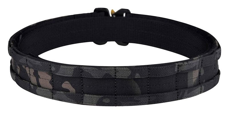 KRYDEX Quick Release Rigger MOLLE Belt 1.75 Inch Inner & Outer Tactical Heavy Duty Belt (MCBK, Large)
