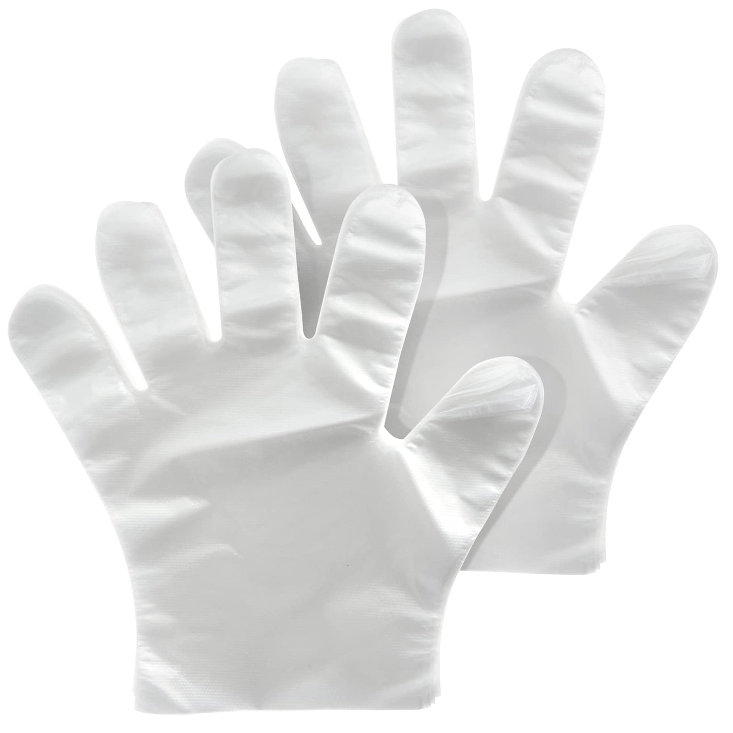 Juvale 100-Pack Transparent Plastic Disposable Food-Safe Gloves for Cooking, Kitchen Prep, Baking, and Food Handling (One Size Fits Most, Clear) - Plastic Gloves