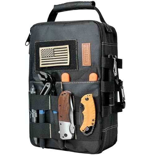 Small Tool Bag/pouch Organizer,Meter/EDC/Compact Tool Bag.Heavy Oxford cloth and large zipper,Suitable for various small tools.