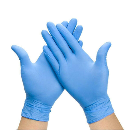 Extra Large –300 Gloves (3 Boxes) Disposable Blue Nitrile Powder Free Gloves for Examination, Medical, Food, Hair, Beauty, Cleaning, Industrial, Multipurpose Use, Latex Free
