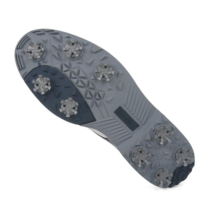 Men Golf Shoes Waterproof Professional Golf Footwears Spikes Spikeless Golf Walking Sneakers Turf Sports Golf Training Sneakers for Men (9,White Blue-K01)
