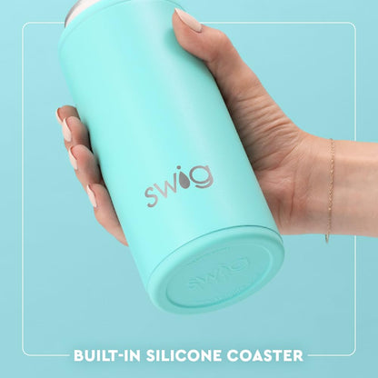 Swig Life Skinny Can Cooler, 12oz Insulated Slim Can Holder, Stainless Steel Bottle Cooler, Cowgirl Gifts, 21st Birthday Gifts, Bachelorette Party Gifts for Women (Let's Go Girls)