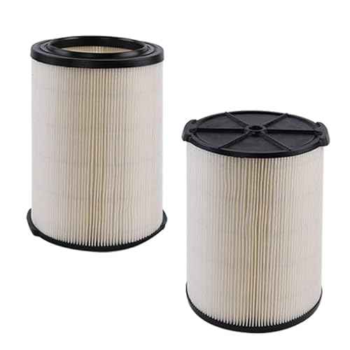 VF4000 Standard Wet/Dry Vac Filter, for Ridgid VF4200 5-20 Gallon Wet Dry Vacuum Cleaners,for HUSKY 6-9 Gallon Vacuum Cleaners, for Ridgid VF4200 Standard Wet/Dry Vac Filter 2 Pack