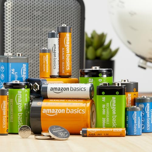 Amazon Basics 24-Pack D Cell Alkaline All-Purpose Batteries, 1.5 Volt, 5-Year Shelf Life