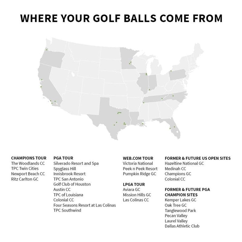 LostGolfBalls - 100 e6 Soft Golf Balls in Near Mint Condition, AAAA Quality, Recycled Used Golf Balls, Best Value Golf Balls, White