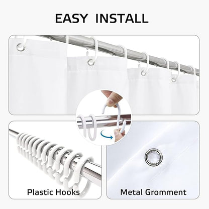 EOVDSFW Funny Halloween Shower Curtain for Bathroom Set Black Gothic Spooky Goth Skull Dark Moon Cool Fun Bath 60 x 72 Inch Decorative Polyester Fabric Cloth Home Decor with 12 Pack Hooks