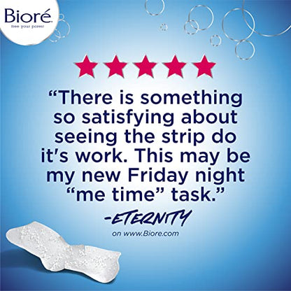 Bioré Nose+Face Blackhead Remover Strips, Deep Cleansing Strips for Nose, Chin, or Forehead, Instant Blackhead Removal and Pore Unclogging, Oil-free, Non-Comedogenic Use, 14 Count