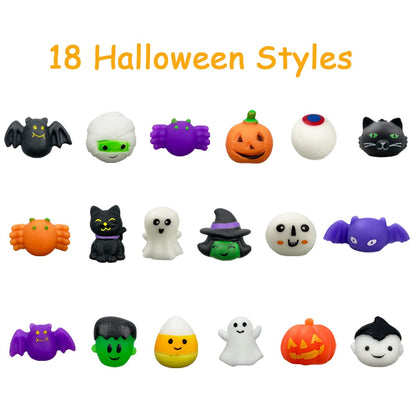 Jofan 36 PCS Halloween Mochi Squishy Toys Squishies for Kids Girls Boys Halloween Party Favors Halloween Treat Bags Gifts