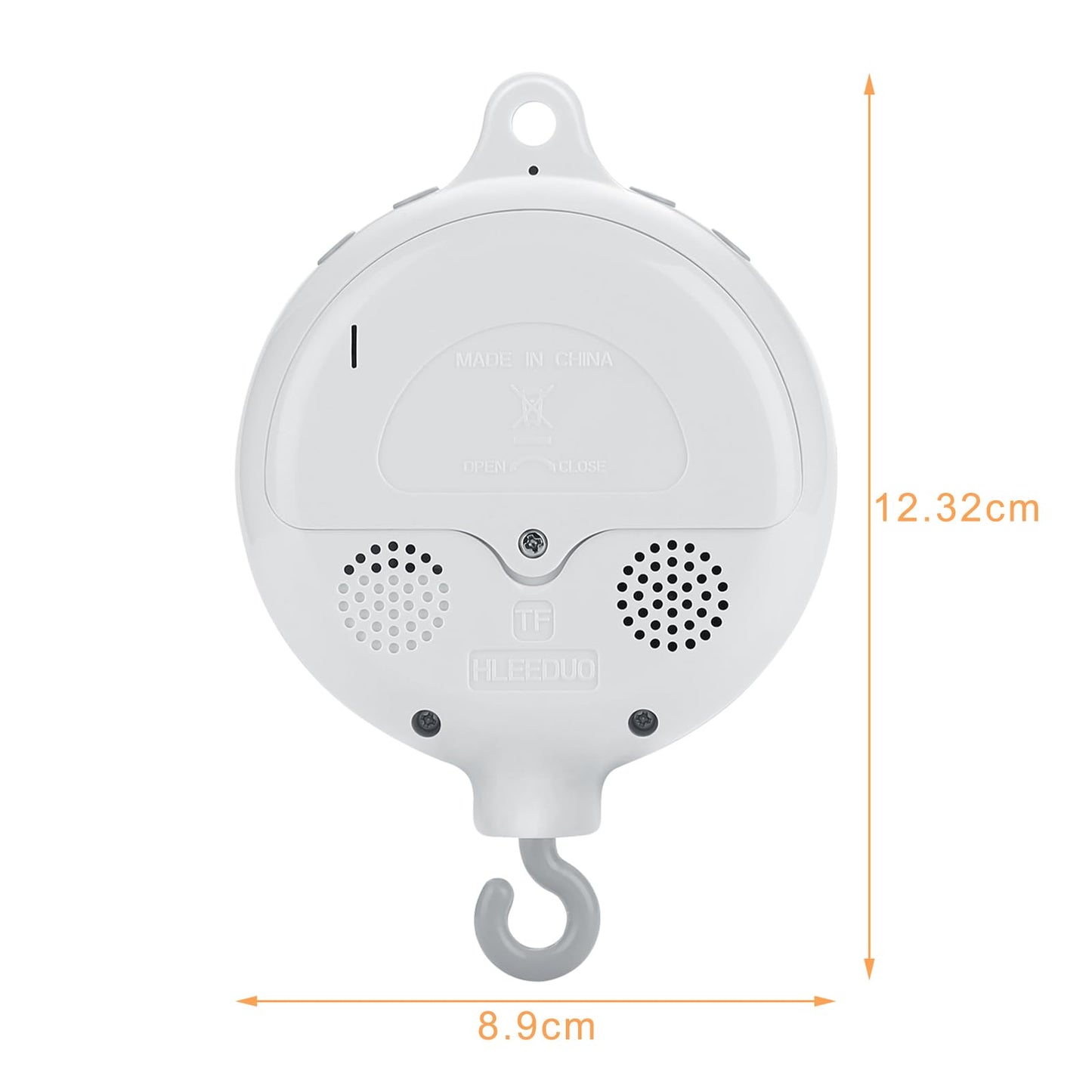 FITNATE Baby Bedding Rotating Musical Box Mobile Music Box Toy Plays 35Tunes(without Brackets or Toys),Battery-operated with Free 3 stickers, 128M Micro SD Card&USB Cable for data transmission