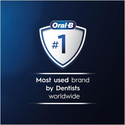 Oral-B iO 3 Matt Black Ultimate Clean Electric Toothbrush, 1 Refill Holder, 1 Charger Pouch, 1 Travel Case, Designed by Braun, Packaging May Vary