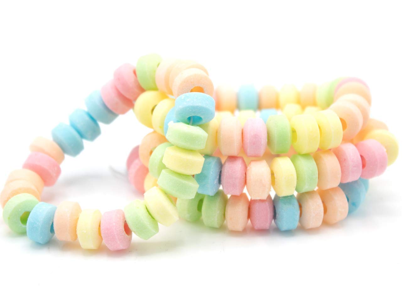 48 Candy Bracelets Individually Wrapped, Bracelet Candy Jewelry, Pastel Candy for Buffet, Goody Bag Stuffers, Barbie Party Favor for Kids, (Pack of 48x0.42oz/11.9g) by 4YoreElves