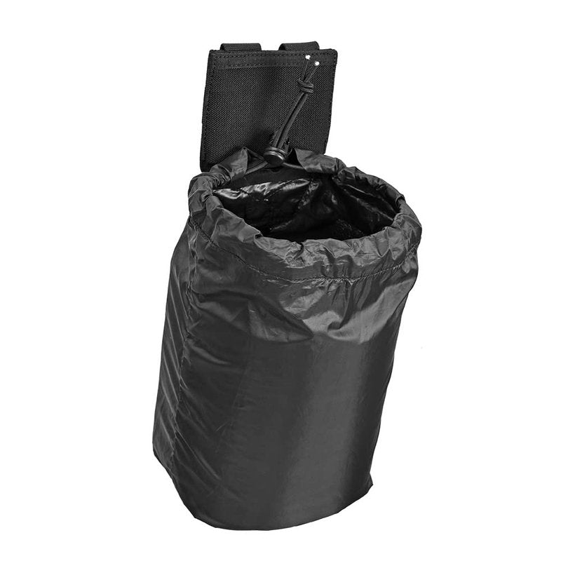 SABADO Micro Molle Dump Pouch,Magazine Utility Pouch Drawstring Ultralight-Mesh Belt Dump Pouches Soft Roll Up Foldable (Black)