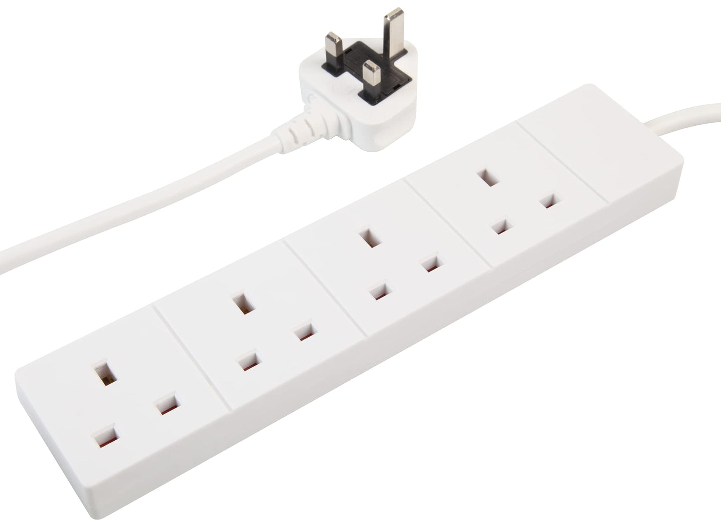 PRO ELEC PELB1517 4 Gang Extension Lead 2m, White