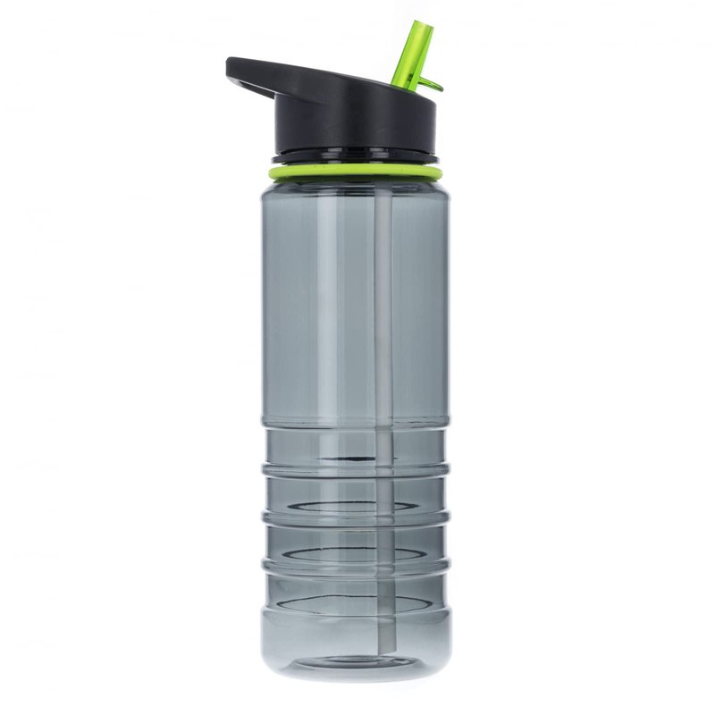 ASR Outdoor 25oz Tritan Flip Top Cap Water Bottle with Straw Smoke Grey