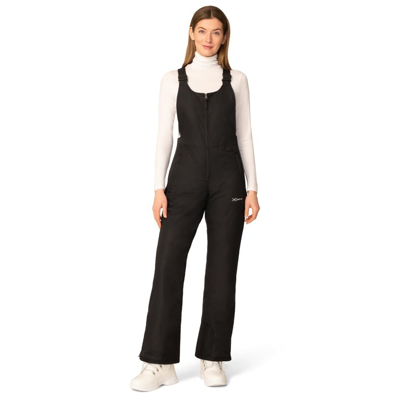 Arctix Women's Essential Insulated Bib Overalls, Black, X-Large Short