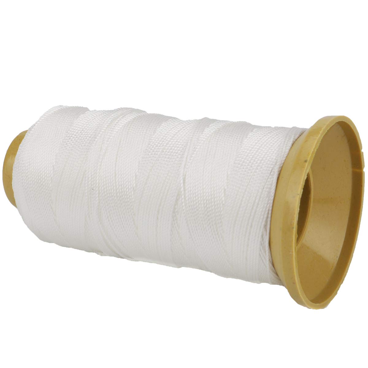 656 Feet Twisted Nylon Line Twine String Cord for Gardening Marking DIY Projects Crafting Masonry (White, 1mm-656 feet)