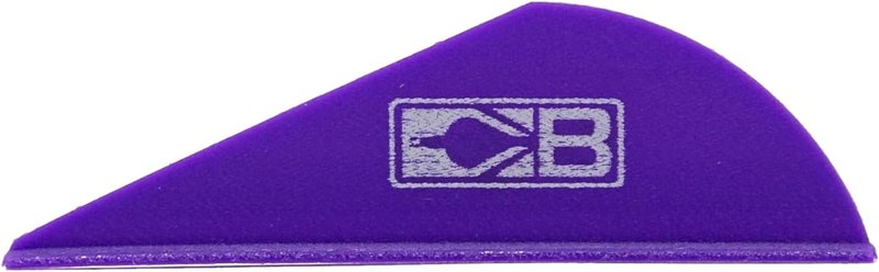 Bohning Blazer Vane - Purple Archery Fletching | Pack of 36, 2-Inch Length