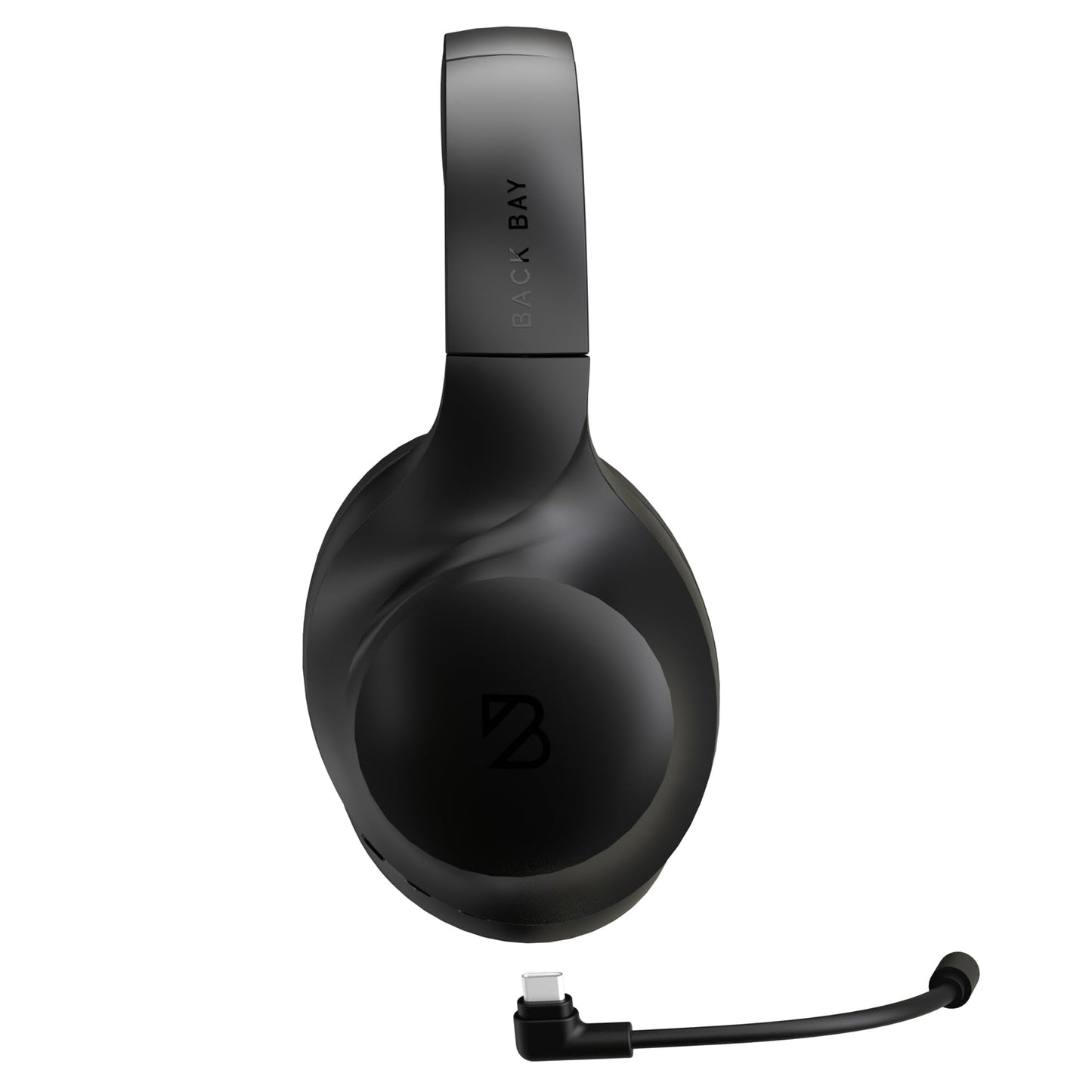 Back Bay Audio ClearCall 70 - Bluetooth Headphones with Microphone + Removable Boom Mic - Work Head Phones Wireless Bluetooth, Over Ear Headphones for Work from Home, Headset for Laptop