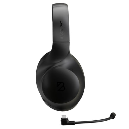 Back Bay Audio ClearCall 70 - Bluetooth Headphones with Microphone + Removable Boom Mic - Work Head Phones Wireless Bluetooth, Over Ear Headphones for Work from Home, Headset for Laptop
