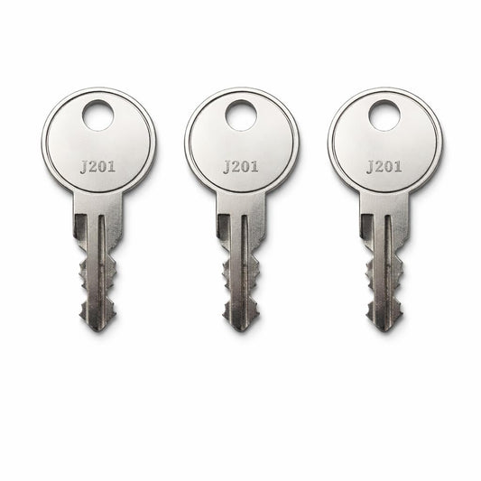 3-Pack J279 Replacement Toolbox Keys for Better Built, Bauer, Jobco, Eberhard, ProTech, Pop N Lock, LeatherLyke, SnugTop – Pre Cut to Key Codes J201-J300