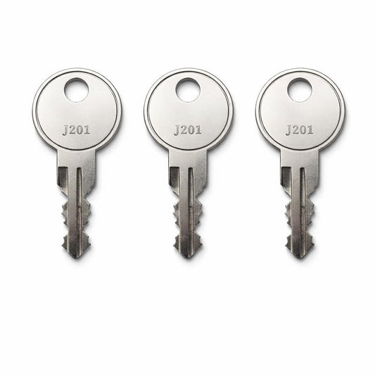 3-Pack J272 Replacement Toolbox Keys for Better Built, Bauer, Jobco, Eberhard, ProTech, Pop N Lock, LeatherLyke, SnugTop – Pre Cut to Key Codes J201-J300