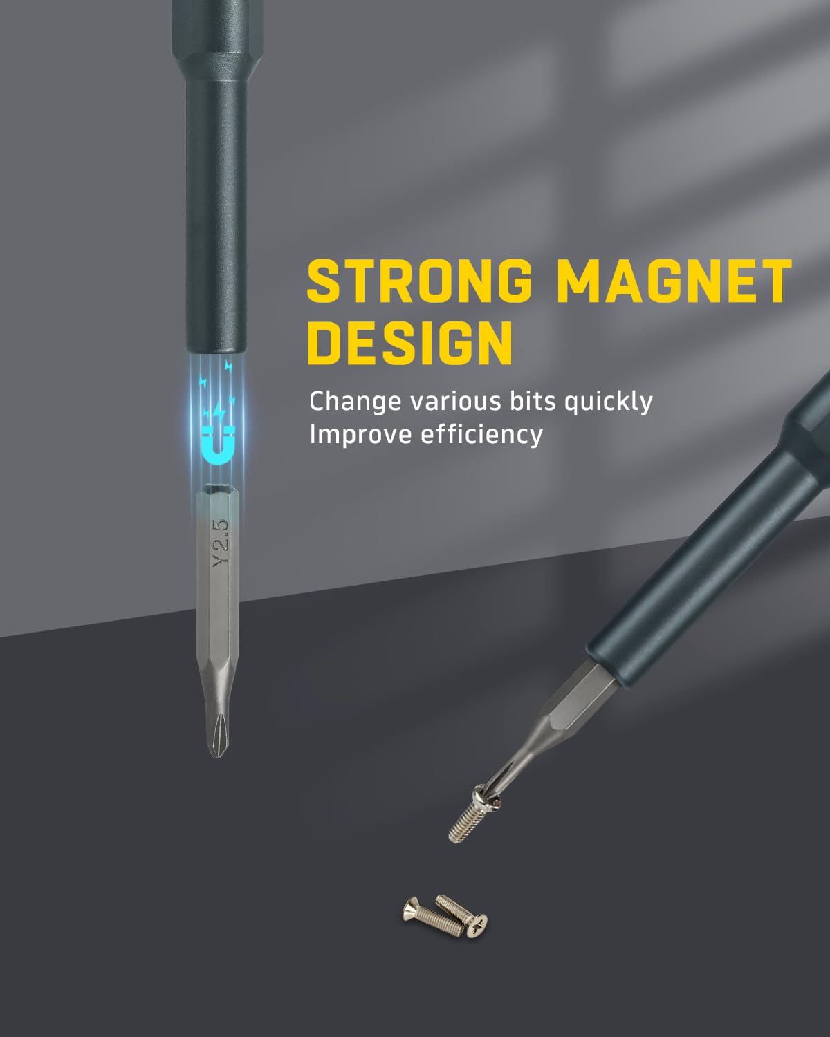 Banshu Precision Screwdriver Set, 46 in 1 Small Screwdriver Set with Case, Pocket Mini Screwdriver Magnetic Repair Tool Kit for Electronics, Glasses, Watch, Phone, Jewelry, Laptop, MacBook, PC, Camera