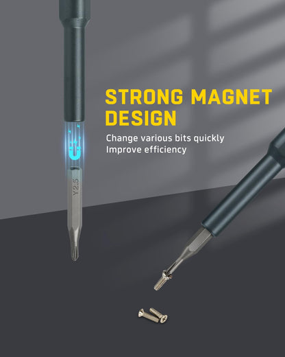 Banshu Precision Screwdriver Set, 46 in 1 Small Screwdriver Set with Case, Pocket Mini Screwdriver Magnetic Repair Tool Kit for Electronics, Glasses, Watch, Phone, Jewelry, Laptop, MacBook, PC, Camera