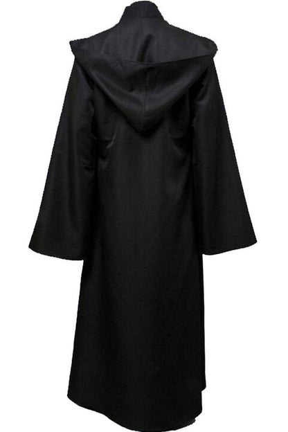 Joyshop Mens Halloween Witch Cosplay Robe Costume Adult Hooded Cloak Cape,Black,3XLarge