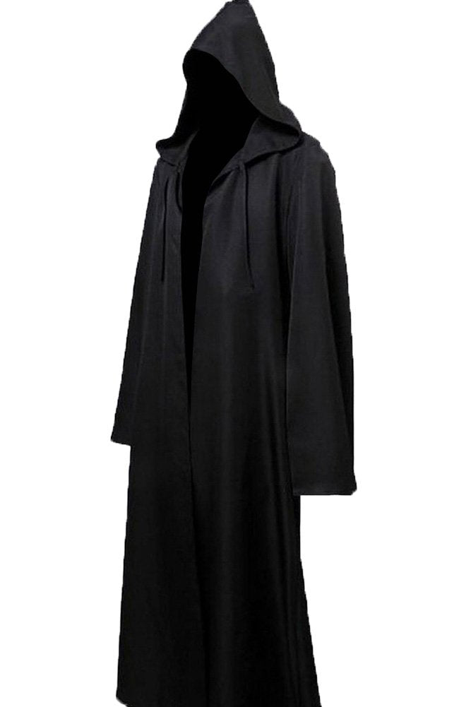 Men's Cosplay Cloak Robe Costume Halloween Tunic Hooded Uniform