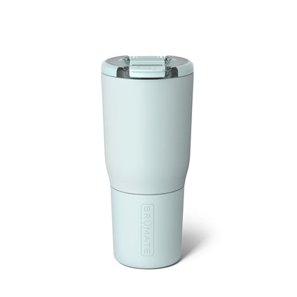 BrüMate Nav 25oz 100% Leak Proof Insulated Travel Tumbler with Magnetic BevLock™ Lid - Double Wall Cup-Holder Friendly Stainless Steel Mug (Blue Agave)