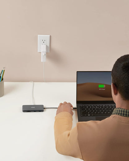 Anker 555 USB-C Docking Hub (8-in-1) PowerExpand Adapter, 85W Power Delivery, 4K 60Hz HDMI, 10Gbps USB-C & 2 USB-A Data Ports, Ethernet Port, MicroSD & SD Memory Card Reader, for MacBook Pro and More