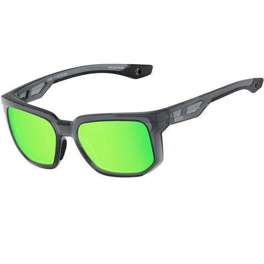 ATTCL Polarized Fishing Sunglasses Men: Unbreakable TR90 PC Lens Lightweight UV400 Protection Secure Fit for Driving Running Sports 2238B Touhui-Green-1