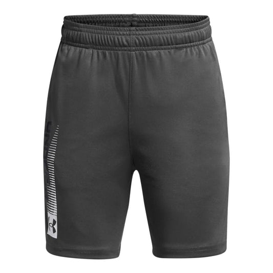 Under Armour Boys Tech Wordmark Shorts, (025) Castlerock / / White, Large
