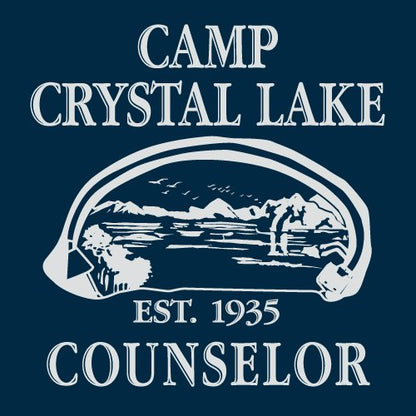 Crazy Dog T-Shirts Camp Crystal Lake Funny Graphic Camping Vintage Graphic Horror Novelty Hoodie Funny Sweater Halloween Hoodie Cool Camping Pullover Novelty Sweatshirt Navy XXL