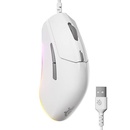 SteelSeries Rival 3 Wireless Gen 2 Gaming Mouse — 2.4GHz and Bluetooth — 18000 DPI TrueMove Air Optical Sensor — 60 Million Click Durability — Light-Weight — 100% PTFE Feet — Black