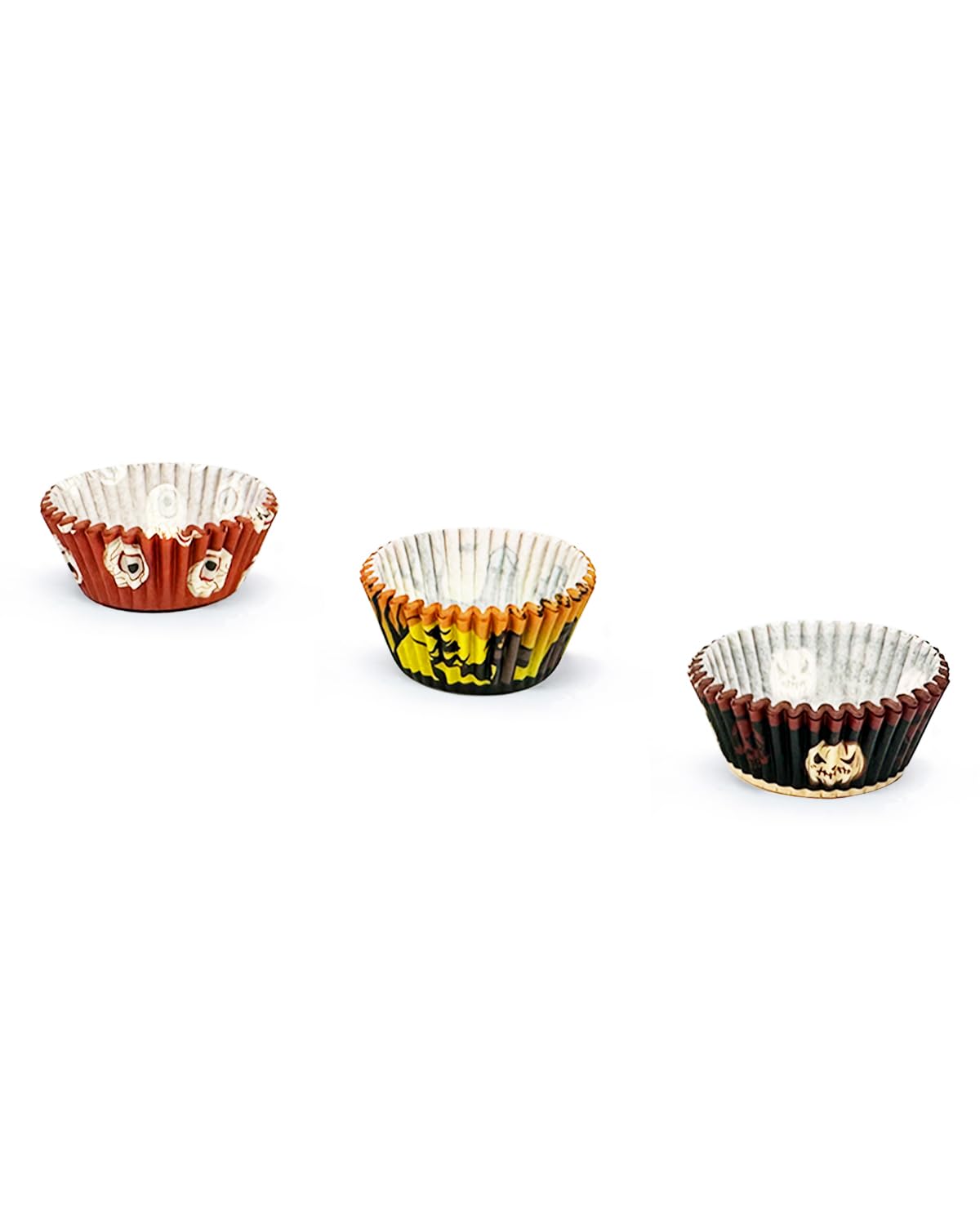 qiqee Halloween Standard Cupcake Liners Cupcake Cups 300-Count Food Grade Gradient Design Cupcake Papers Baking Cups Cupcake Wrappers for Halloween(Standard Size)